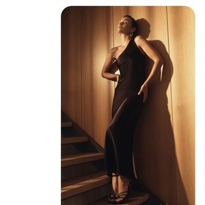 Meshki Black Asymmetrical Dress